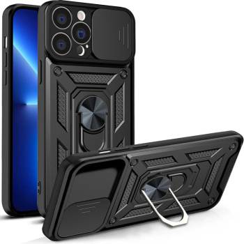 HQWear Кейс с протектор за камера HQWear Hybrid Armor Camshield за iPhone 13 Pro Max, черен (KXG0055218)