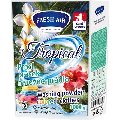 Fresh Air prací prášok na farebné prádlo Tropical 1 kg