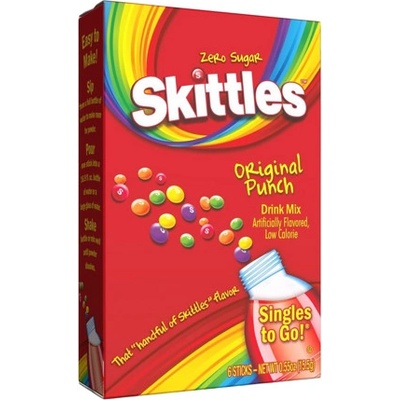 Skittles instantní nápoj s příchutí ovocného punče se sladidly 6 x 2,5 g