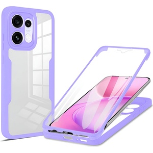 Techsuit Калъф с протектор за екран Techsuit ColorVerse 360 Series - Oppo Reno16 / Reno16 Pro - Лилав (KF2366627)