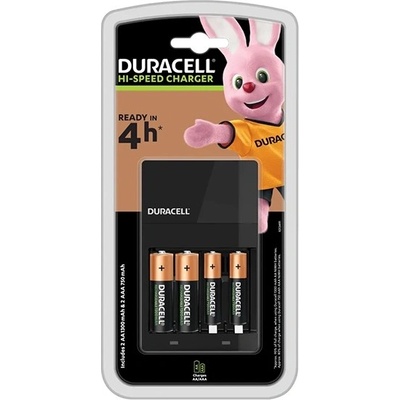 Duracell Зарядно устройство за батерии DURACELL CEF14 AA молив 1300mAh и AAA микро 750mAh + 2бр. батерии AA и 2бр. батерии AAA 10PP050044 (10PP050044)