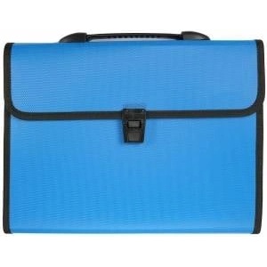 TITANUM Briefcase A4 with bundle 12 compartments blue
