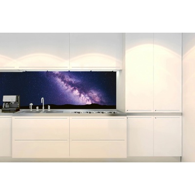 DIMEX KI-180-235 Fototapeta do kuchyne Fialová mliečna dráha, rozmery 180 x 60 cm