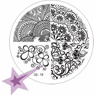 Starnails Razítkovací destička JQ19 Ornamenty