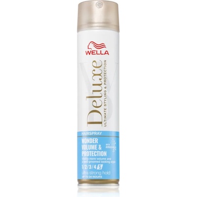 Wella Deluxe Wonder Volume & Protection лак за коса с екстра силна фиксация за обем и блясък 250ml