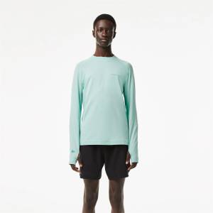 Lacoste Тениска Lacoste Men's Long-Sleeve T-Shirt - Pastille Mint