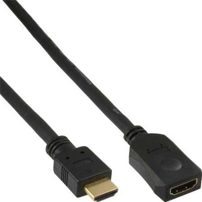 InLine HDMI M-F 1m HDMI кабел 1 м HDMI тип A (стандартен) Черен (17631G)