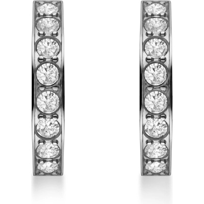 Rosefield dámske náušnice striebornej farby Crystal Hoops JECHS-J572
