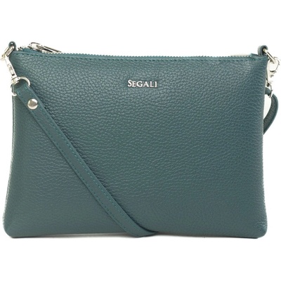 Segali dámska kožená crossbody kabelka A6C rain storm