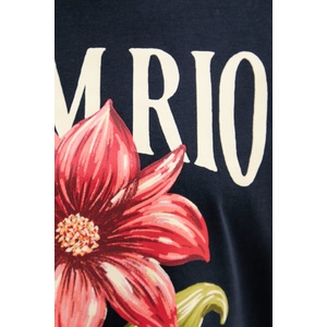 Barbour тениска дамска от памук x Farm Rio (LTS0736)