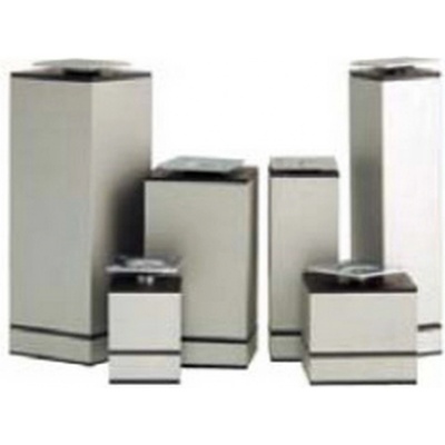 Siso Nábytková nožka NICO s rektifikací 60 x 50 / eloxovaný hliník – Zboží Mobilmania