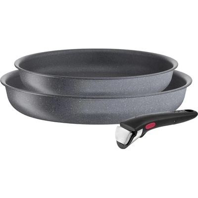Tefal Sada panvíc INGENIO NATURAL FORCE L3969202, sada 3, sivá, hliník