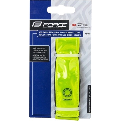 Force Pásek reflex s LED diodami 42