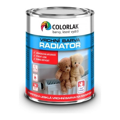 Colorlak RADIATOR S 2117 vrchní syntetická barva na radiátory bílá 0,6L bílá