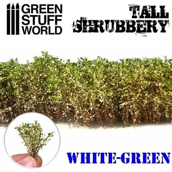 Dekorace Green Stuff World Tall Shrubbery: White Green