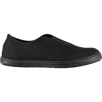 Slazenger Canvas Slip On Childrens - Black