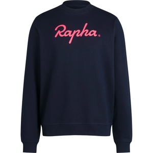 Rapha Мъжки пуловер Rapha Cotton Sweatshirt Jumper - Dark Navy / High-Vis Pink - размер XXL (017-3621-0216)