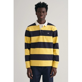 Gant polokošela Reg Shield Barstripe Heavy Rugger žltá