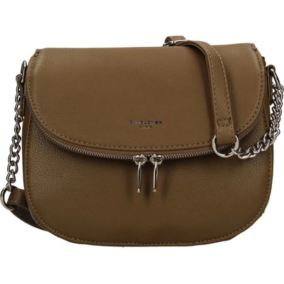 David Jones dámská crossbody kabelka Daelas zeleno-hnědá