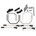 Traxxas Sway bar kit, Revo (front and rear) (includes thick and thin, TRX5498 (TRX5498)