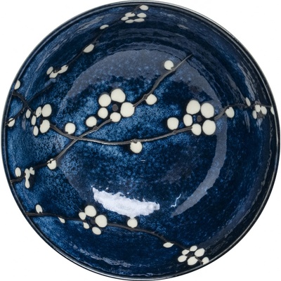 edo Japan Miska Hana modrá s vetvičkami 17,5 cm