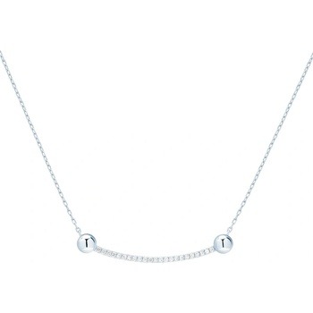 SAVICKI Колие Savicki: бяло злато. диаманти