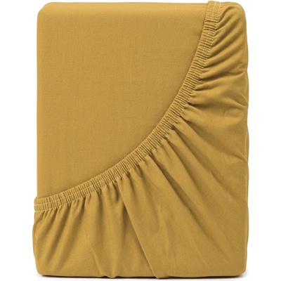 4Home jersey prestieradlo Ideál horčicová 100x200