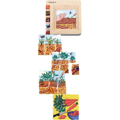 Beleduc vývojové vrstvené puzzle mrkev
