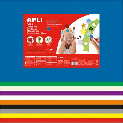Apli pěnovka, 400 x 600 mm, mix barev, 10 ks