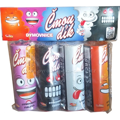 Čmoudík New Color, 4 barvy dýmu