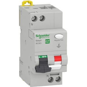Schneider Electric SE ДТЗ комбинирана Easy 9 1P+N 20A крива C 30mA тип AC 6kA 2 мод. - EZ9D35620 (EZ9D35620)