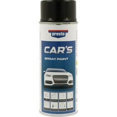 Presto Car´s lak na auto čierny lesklý 400 ml, čierny lesk