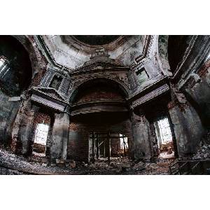 DIMEX ART Флизелинов фототапет стара готическа църква 375 x 250 см