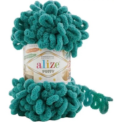 Alize příze Puffy 847 smaragdově zelená