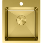 Mexen Solix стоманена мивка с 1 отделение 400 x 450 мм, златна - 6401401000-55 (6401401000-55) Мивка за вграждане