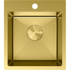 Mexen Solix стоманена мивка с 1 отделение 400 x 450 мм, златна - 6401401000-55 (6401401000-55) Мивка за вграждане