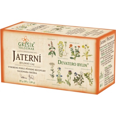 Grešík Devatero bylin Jaterní čaj 20 x 1 g