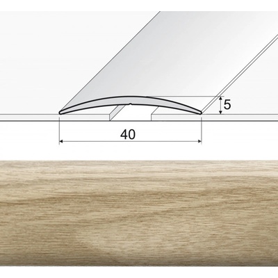 Jutex A13 Prechodová lišta dub mocca