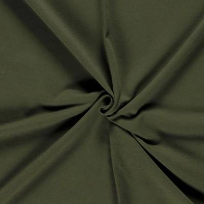 Teplákovina / French Terry - khaki jednobarevná