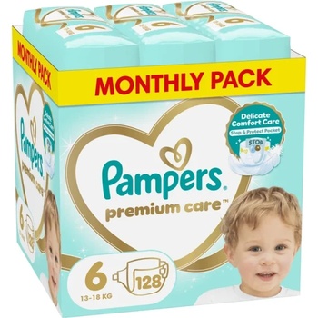 Pampers Памперси Pampers Premium Care 6 XXL Box (13-18кг. ) - 128 броя