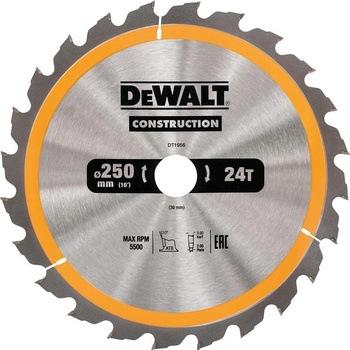 DeWALT DT1956 Pilový kotouč 250x30mm, 24zubů, ATB 10°