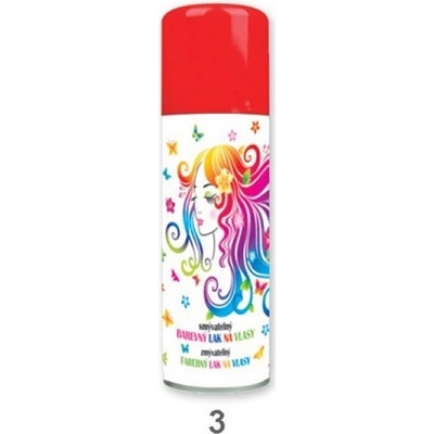 Anděl smývatelný barevný lak na vlasy červený 125 ml