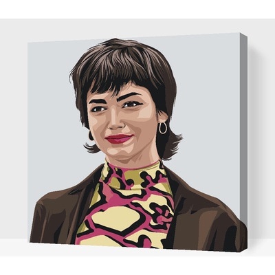 Vymalujsisam.cz Malování podle čísel Money Heist Tokyo Úrsula Corberó Velikost 50 x 50 cm Rámování Na kartonové desce