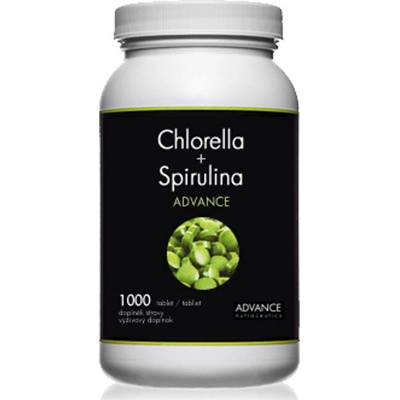 Advance nutraceutics Chlorella+Spirulina 1000 tablet – Zboží Mobilmania