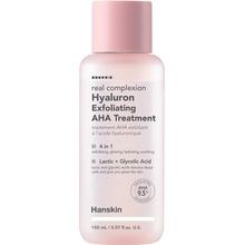 Hanskin Real Complexion Hyaluron Exfoliating AHA Treatment Exfoliačný peeling s AHA kyselinami 150 ml