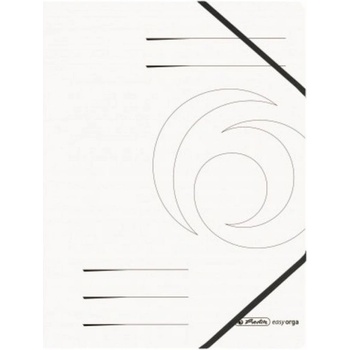 Image 1 of Herlitz Папка Herlitz Easy Orga, за документи, изработена от картон, с три капака и ластик, размер 250х340мм, бяла (OK9757)