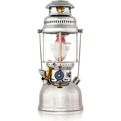Petromax petrolejová lampa HK500 - pochrómovaná mosadz