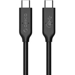 ORICO Здрав USB4 кабел за устройства с USB-C порт (30 см) - Orico USB4 USB-C to USB-C Cable, 8K, 100W, 40Gbps (черен) (U4C03-BK-BP)