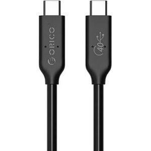 ORICO Здрав USB4 кабел за устройства с USB-C порт (30 см) - Orico USB4 USB-C to USB-C Cable, 8K, 100W, 40Gbps (черен) (U4C03-BK-BP)