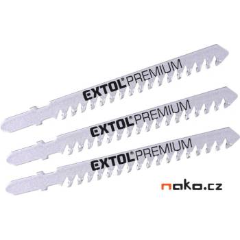 Extol Premium Plátky do přímočaré pily 3 ks 100x1,5mm 8805300